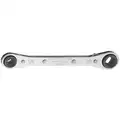 Klein Tools 3/16", 5/16", 1/4", 3/8", Ratcheting Box End Wrench, SAE, Full Polish Finish, Number of Points: 4