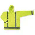 Condor Yellow/Green, Rain Jacket with Detachable Hood, XL, PVC, Unisex, Hood Style Detachable