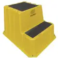 DPI 2-Step, Polyethylene Step Stand with 500 lb. Load Capacity, Yellow