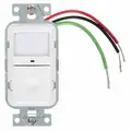 Wall Switch Box Hard Wired Occupancy Sensor with Nightlight, 1200 sq. ft. Passive Infrared, White