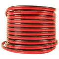 Conductor Wire, 2 AWG, 100 ft., Black / Red