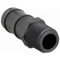 Barbed Hose Fitting: For 1 1/4 in Hose I.D., Hose Barb x NPT, 1-1/4 in x 1 in Fitting Size