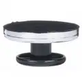 Round Magnet with Handle: Vinyl Handle/Ceramic Magnet, 25 lb Max. Pull