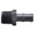 Barbed Hose Fitting: For 3/4 in Hose I.D., Hose Barb x NPT, 1 in x 3/4 in Fitting Size, Hex