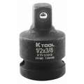 KTI Impact Adapter, Black Oxide, Output Drive Size 3/8", Male Square
