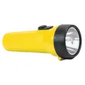 General Purpose LED Handheld Flashlight, Plastic, Maximum Lumens Output: 65, Yellow