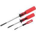 Vaco Slotted/Square Screw Holding Screwdriver Set, Acetate, Number of Pieces: 3
