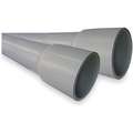 Schedule 80 PVC Conduit with Bell End, Trade Size: 2-1/2", Nominal Length: 10 ft