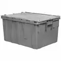 Buckhorn Attached Lid Container, Gray, 15-1/2"H x 28"L x 20-13/16"W, 1EA