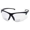 Kleenguard Bifocal Safety Reading Glasses: Anti-Scratch, No Foam Lining, Wraparound Frame, +1.50