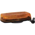 Amber Mini Light Bar, LED Lamp Type, Magnetic Mounting, Number of Heads: 4