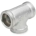 Tee: 316 Stainless Steel, 1/4" x 1/4" x 1/4" Fitting Pipe Size, Class 150, 29 mm Overall Lg