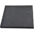 Polyethylene Sheet: Std, 4 ft x 4 ft, 1 in Thick, Black, Closed Cell, Plain, Firm (14 psi), Smooth