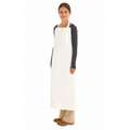 Ansell Chemical Resistant Bib Apron, White, 45 in Length, 35 in Width, Enduro 2000 Material, EA 1