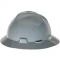 MSA Full Brim Hard Hat, Type 1, Class E ANSI Classification, V-Gard, Ratchet (4-Point)