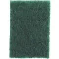 3M Scouring Pad: 6 in L, 9 in W, Synthetic Fiber, Green, 20 PK