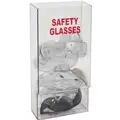 8" x 4" x 15-1/4" PETG Protective Eyewear Dispenser, Clear; Holds Up to (25) Pairs