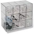 14" x 7-3/4" x 12" PETG Protective Eyewear Dispenser, Clear; Holds Up to (12) Pairs