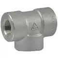 304 Stainless Steel Tee, FNPT, 2" Pipe Size - Pipe Fitting