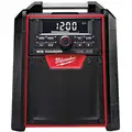 Milwaukee Radio and Charger Kit: M18, Bare Tool, AM/FM/Auxiliary/Bluetooth/USB, UL Listed