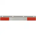 Straight Conspicuity Tape for Mud Flaps, Red/Silver, 3-1/8" x 24"