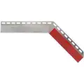 Angled Conspicuity Strip for Mud Flaps, 45 deg., Red/Silver
