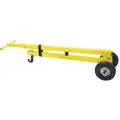 Magswitch Mag Dolly: Magnetic, Adj, 350 lb Max. Pull, Steel, On/Off Setting, 76.3 in Overall Lg