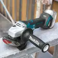 Makita Angle Grinder: 4 1/2 in_5 in Wheel Dia, Paddle, without Lock-On, Brushless Motor, (1) Bare Tool