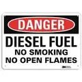 Lyle Recycled Plastic Chemical Storage Sign with Danger Header, 10" H x 14" W