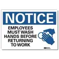 Lyle Notice Sign: Reflective Sheeting, Adhesive Sign Mounting, 7 in x 10 in Nominal Sign Size, Notice