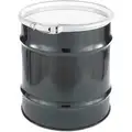 Transport Drum: 20 gal Capacity, 1A2/X220/S UN Rating Solid, 21 1/2 in Overall Ht, Black, Unlined
