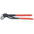 Knipex Water Pump Plier: V, Push Button, 3 1/2 in Max Jaw Opening, 16 in Overall Lg, 27 Jaw Positions