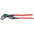 Knipex Water Pump Plier: V, Push Button, 4 1/2 in Max Jaw Opening, 22 in Overall Lg, 20 Jaw Positions