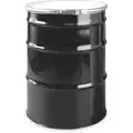 Skolnik Transport Drum: 55 gal Capacity, 1A2/X435/S UN Rating Solid, 34 1/2 in Overall H, Black, Unlined