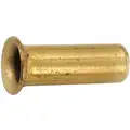 Tube Insert: Brass, For 5/8 in Tube OD, Compression, 13/16 in Overall Lg
