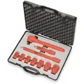 Knipex 3/8"Drive SAE Insulated Socket Wrench Set, Number of Pieces: 10