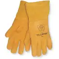Tillman Welding Gloves: Straight Thumb, Deerskin, L Glove Size, MIG, 1 PR