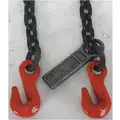 Dayton 10 ft. Grab Hook Each End Chain Sling, Grade 80 Alloy Steel , Number of Sling Legs: 1