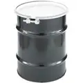 Transport Drum: 10 gal Capacity, 1A2/X120/S UN Rating Solid, 1A2/Y1.8/150 UN Rating Liquid, Black