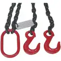 Dayton 5 ft. Oblong, Sling Hook Chain Sling, Grade 80 Alloy Steel , Number of Sling Legs: 2
