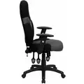 Flash Black Mesh Task Chair 25-1/2" Back Height, Arm Style: Adjustable