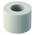 Nylon Round Spacer for Screw Size 1/4"; 0.257" I.D., 1/2" O.D., 3/8" Overall Length, Off White