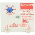 Dayton Single Function Encapsulated Timing Relay, Function: On Delay, Status Indicator: None, 1A Contact Am