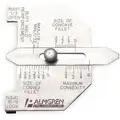 Palmgren Butt And Fillet Weld Gauge: Includes 5/16 in and 1/8 in Root Open Measurement Guide