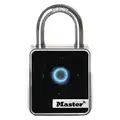 Master Lock Bluetooth Padlock, Vertical Shackle Clearance 7/8", Zinc Die-Cast, Shackle Material Boron Alloy