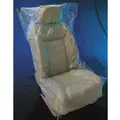 Slip-n-Grip Plastic Seat Cover, 56" L x 32" W, Clear