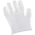 Reversible Inspection Gloves, Cotton, Men's One Size Fits Most, Unhemmed, White, 9-1/4" Length
