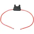ATO Fuse Holder, 0-20A, 16 Gauge, 32V Maximum Voltage, Black/Red