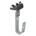 Nvent Caddy J-Hook Clamp, Mounting Location Beam, 360 Horizontal Rotation, Silver, Ha mmer On