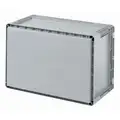 Ssi Schaefer Straight Wall Container, Gray, 13"H x 24"L x 16"W, 1EA